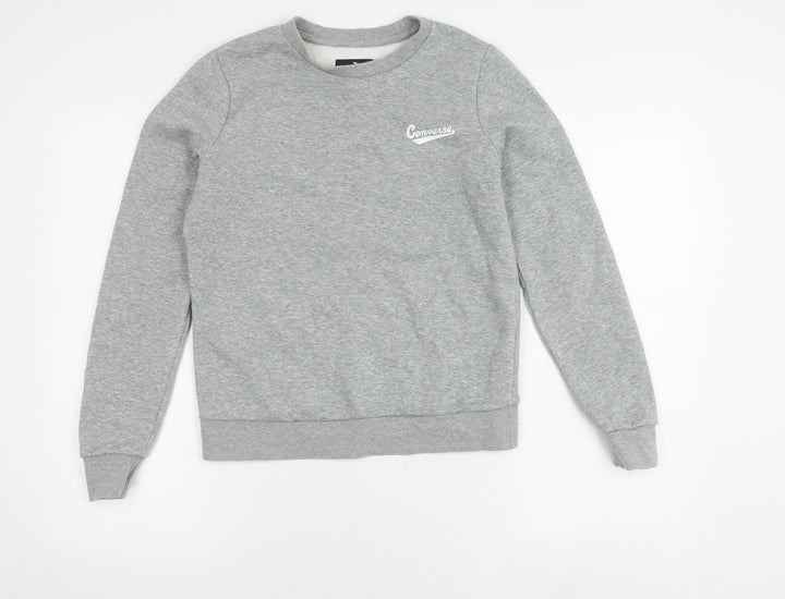 Converse Unisex Grey XS Logo Crew Neck Sweatshirt