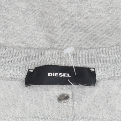 Diesel Women's Grey Pullover Sweatshirt, Size S