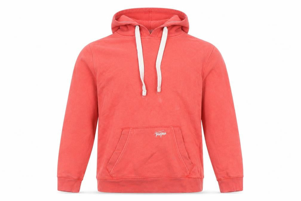 Front view of Trespass Women's Pink Pullover Hoodie XL