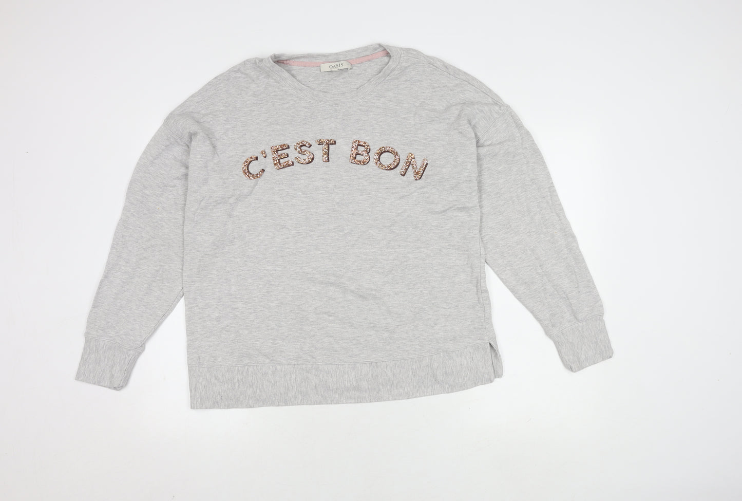 Oasis Women's Grey Pullover Jumper, Size L