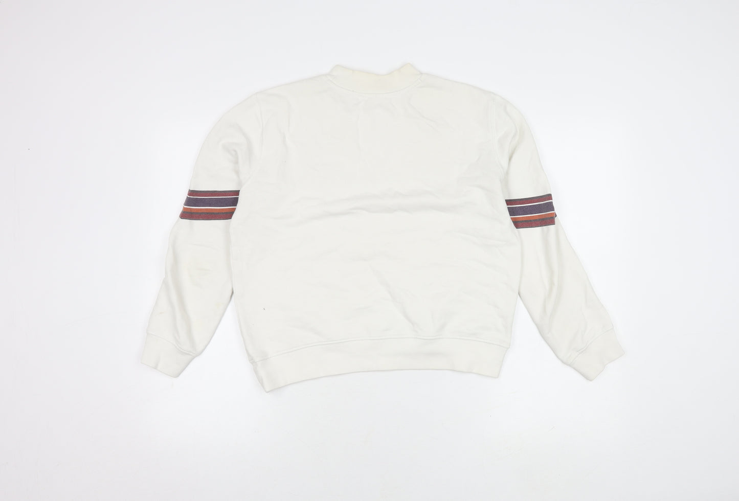 Lee Women's White Cotton Pullover Sweatshirt Size S