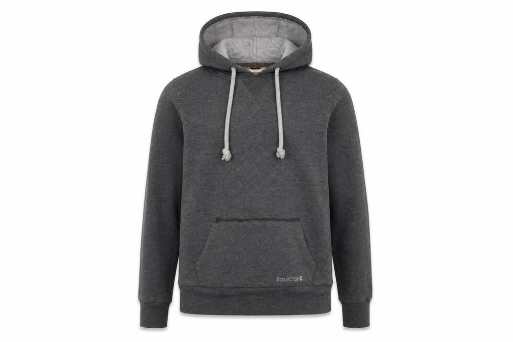 Front view of SoulCal Women's Grey Pullover Hoodie, size 10