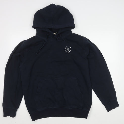 Hakro Blue Pullover Hoodie M with Logo for Unisex