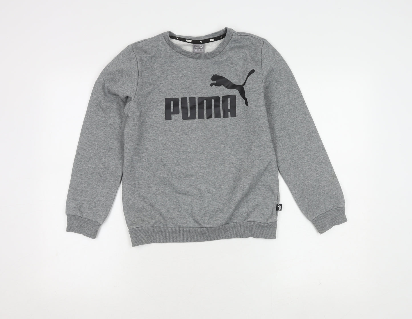 Puma Boys Grey Crew Neck Sweatshirt 11-12Y Pullover