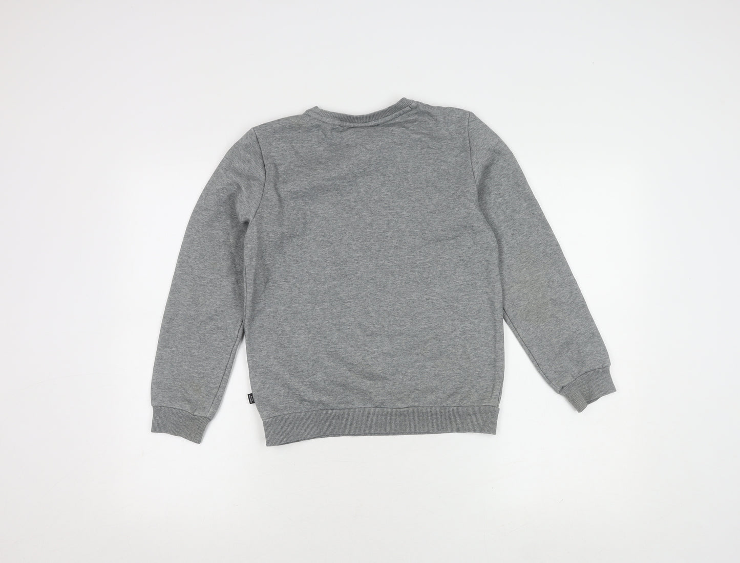 Puma Boys Grey Crew Neck Sweatshirt 11-12Y Pullover