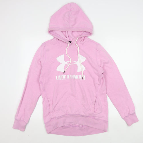 Under Armour Women's Pink Pullover Hoodie, S