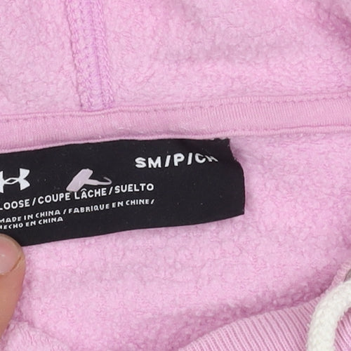 Under Armour Women's Pink Pullover Hoodie, S
