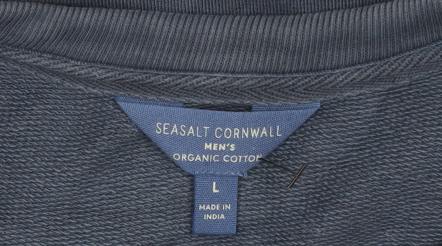 Seasalt Cornwall Blue Pullover Sweatshirt L