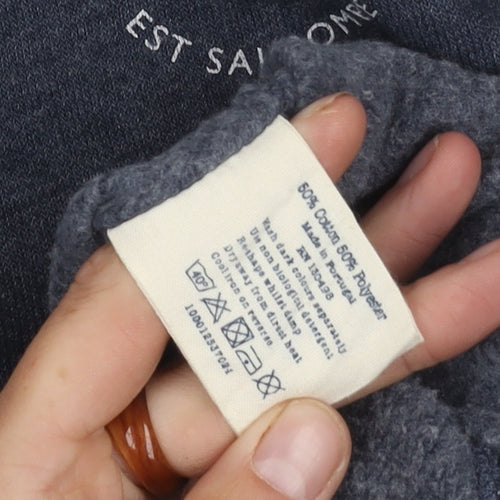 Jack Wills Blue Men's Sweatshirt S - Pullover, Logo, Crew Neck