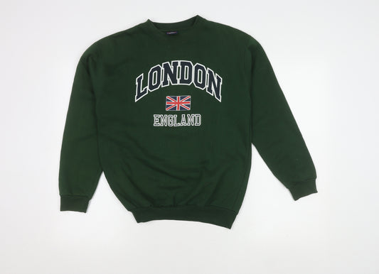 Stars & Stripes Boys Green London Jumper Size 12-13