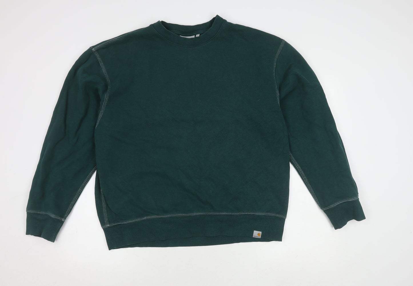 Carhartt Men's Green Sweatshirt, Size L, Heavyweight