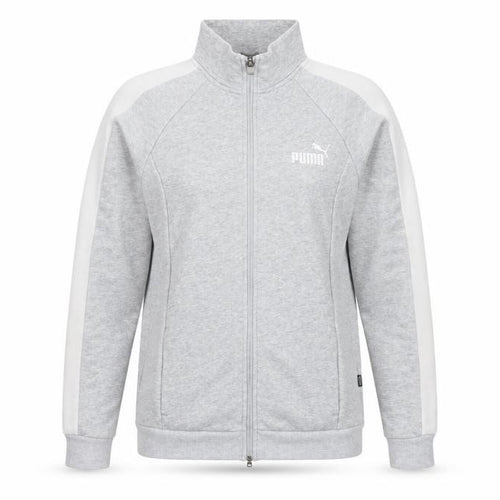 Puma Grey Sports Jacket, M, Full Zip, Casual, Logo Accents