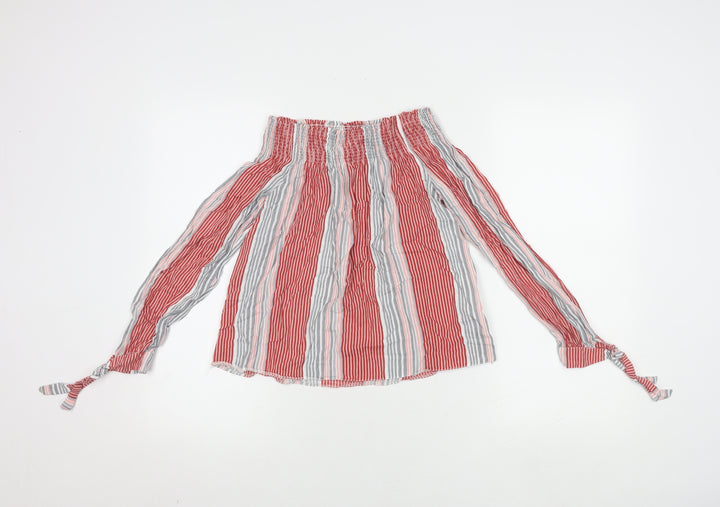 Nobody's Child Women's Striped Off Shoulder Top