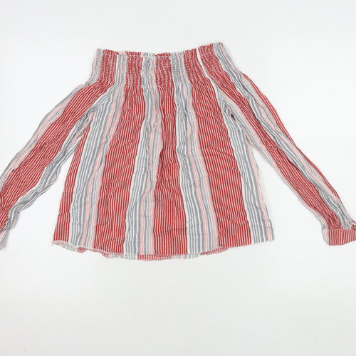 Nobody's Child Women's Striped Off Shoulder Top