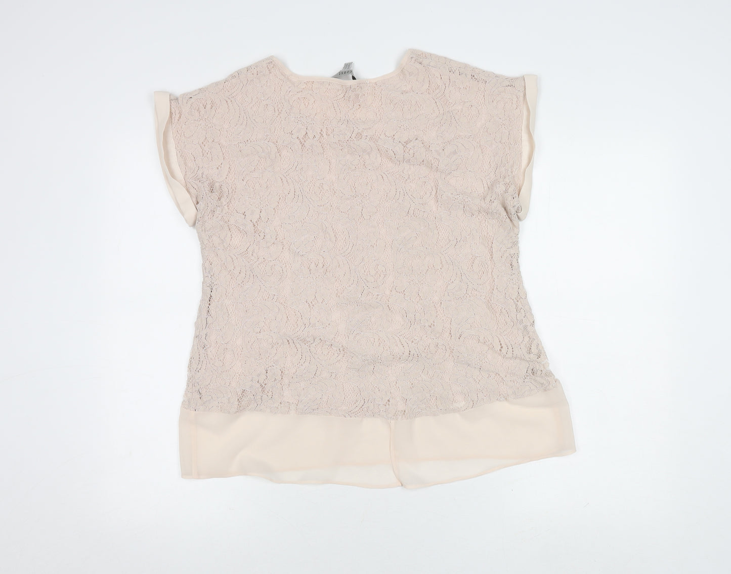Coast Women Beige Lace Top Size 16