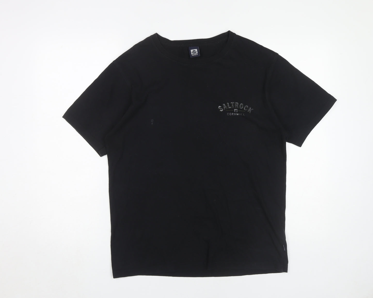 Saltrock Men's Black Graphic Print T-Shirt M