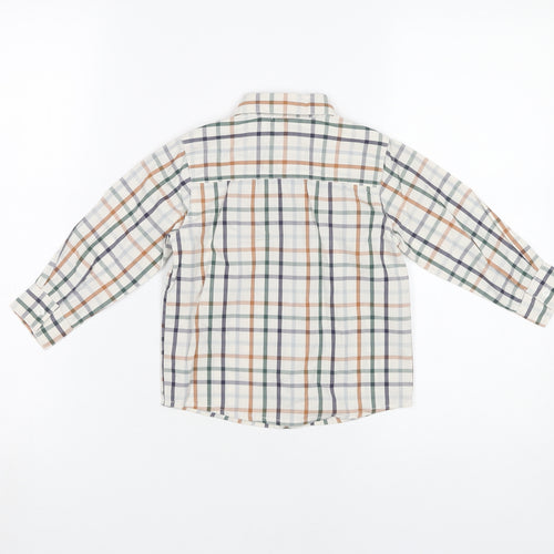 Jasper Conran Boys Multicoloured Check Button-Up Shirt 2-3Y