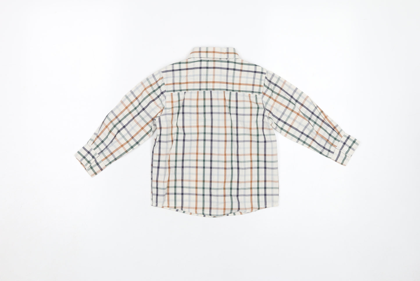Jasper Conran Boys Multicoloured Check Button-Up Shirt 2-3Y