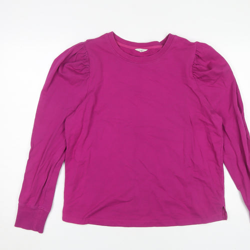 Hush Women's Pink Crew Neck Long Sleeve T-Shirt L