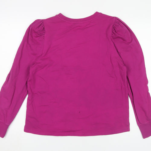 Hush Women's Pink Crew Neck Long Sleeve T-Shirt L