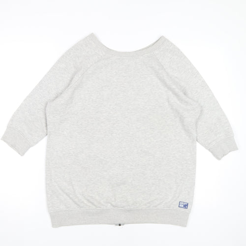 Superdry Women's Grey Sweatshirt Size S Full Zip