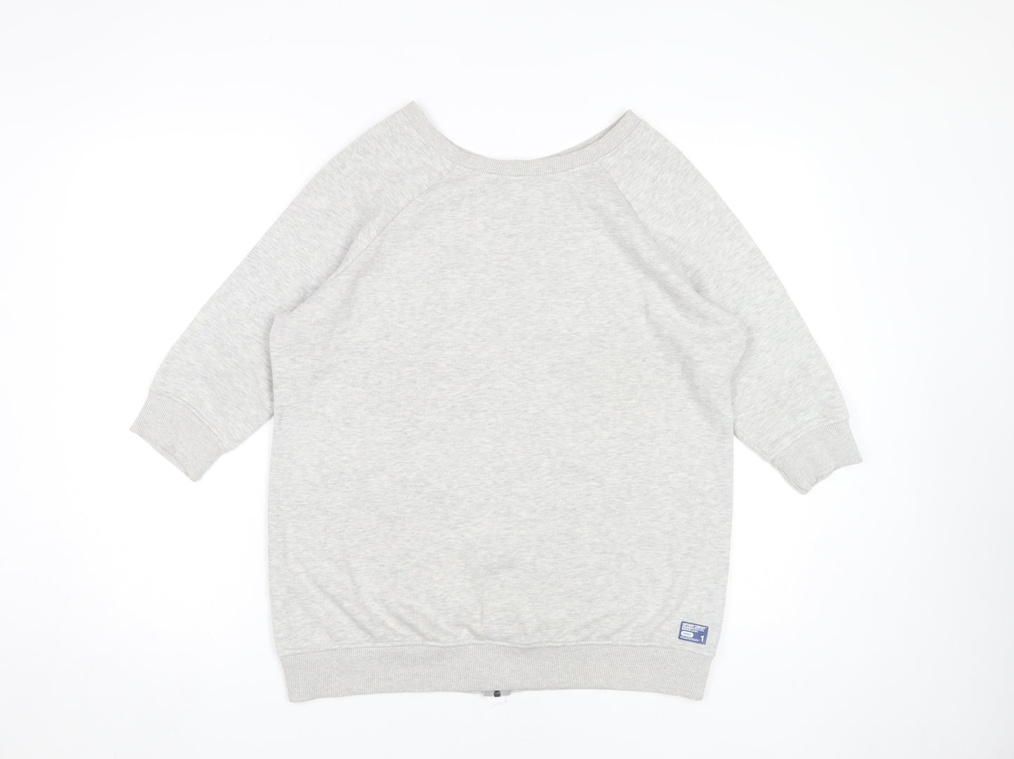Superdry Women's Grey Sweatshirt Size S Full Zip