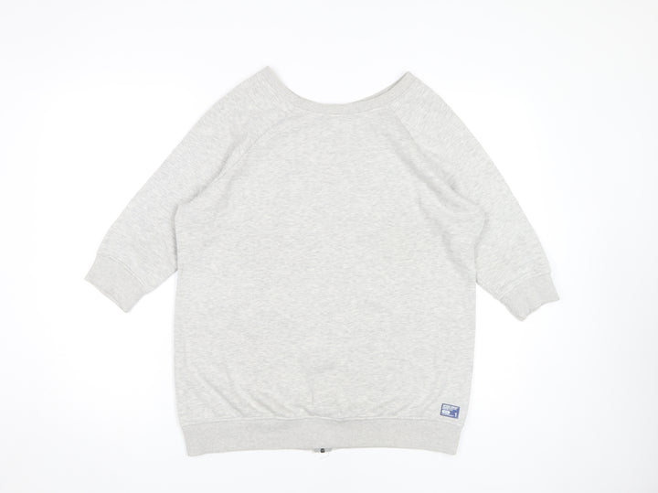 Superdry Women's Grey Sweatshirt Size S Full Zip