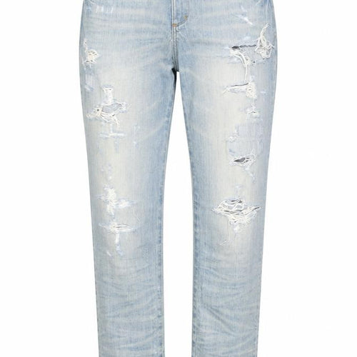 Abercrombie & Fitch Women's Blue Distressed Jeans