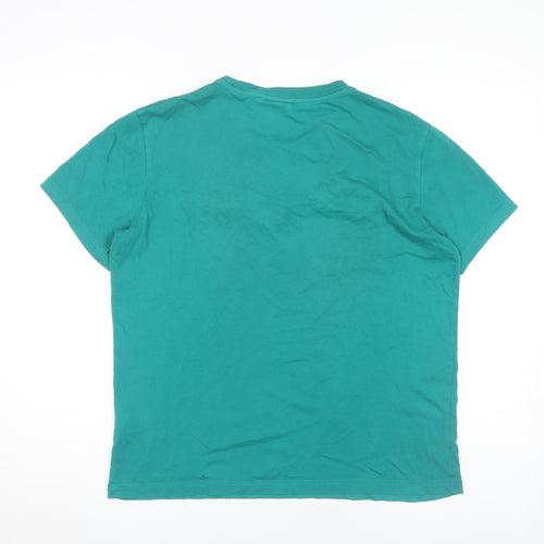 Champion Men's Green Cotton T-Shirt M