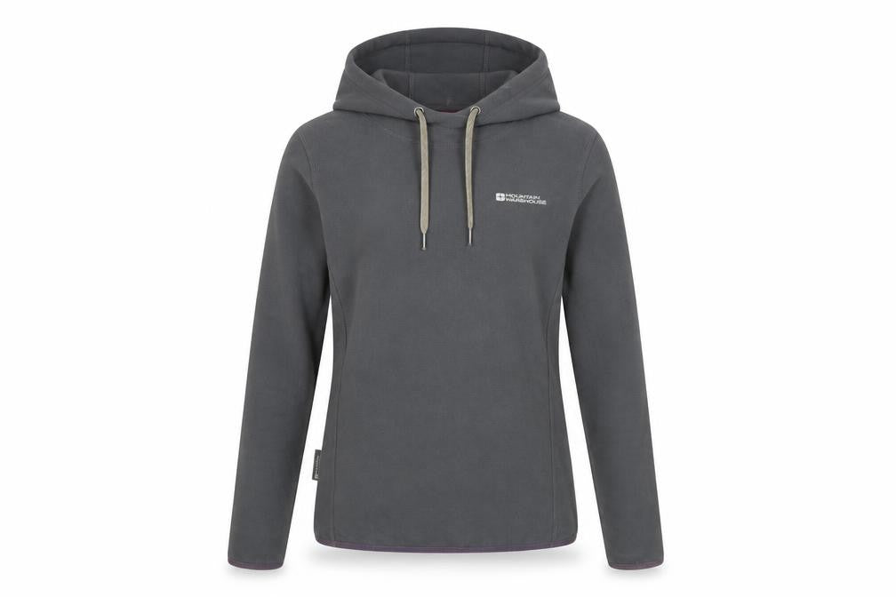 Front view of Mountain Warehouse Women's Grey Pullover Hoodie, size 8