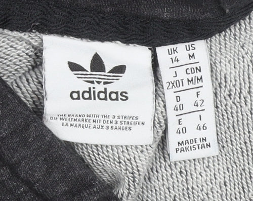Adidas Black Unisex Pullover Hoodie Size 14