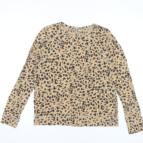 Banana Republic Women's Beige Animal Print T-Shirt M