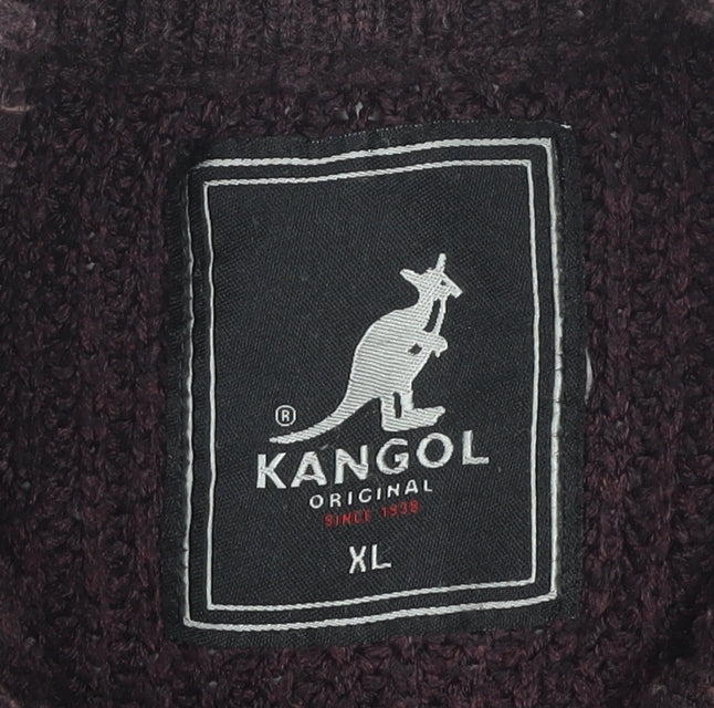 Kangol Purple Men's XL Henley Jumper