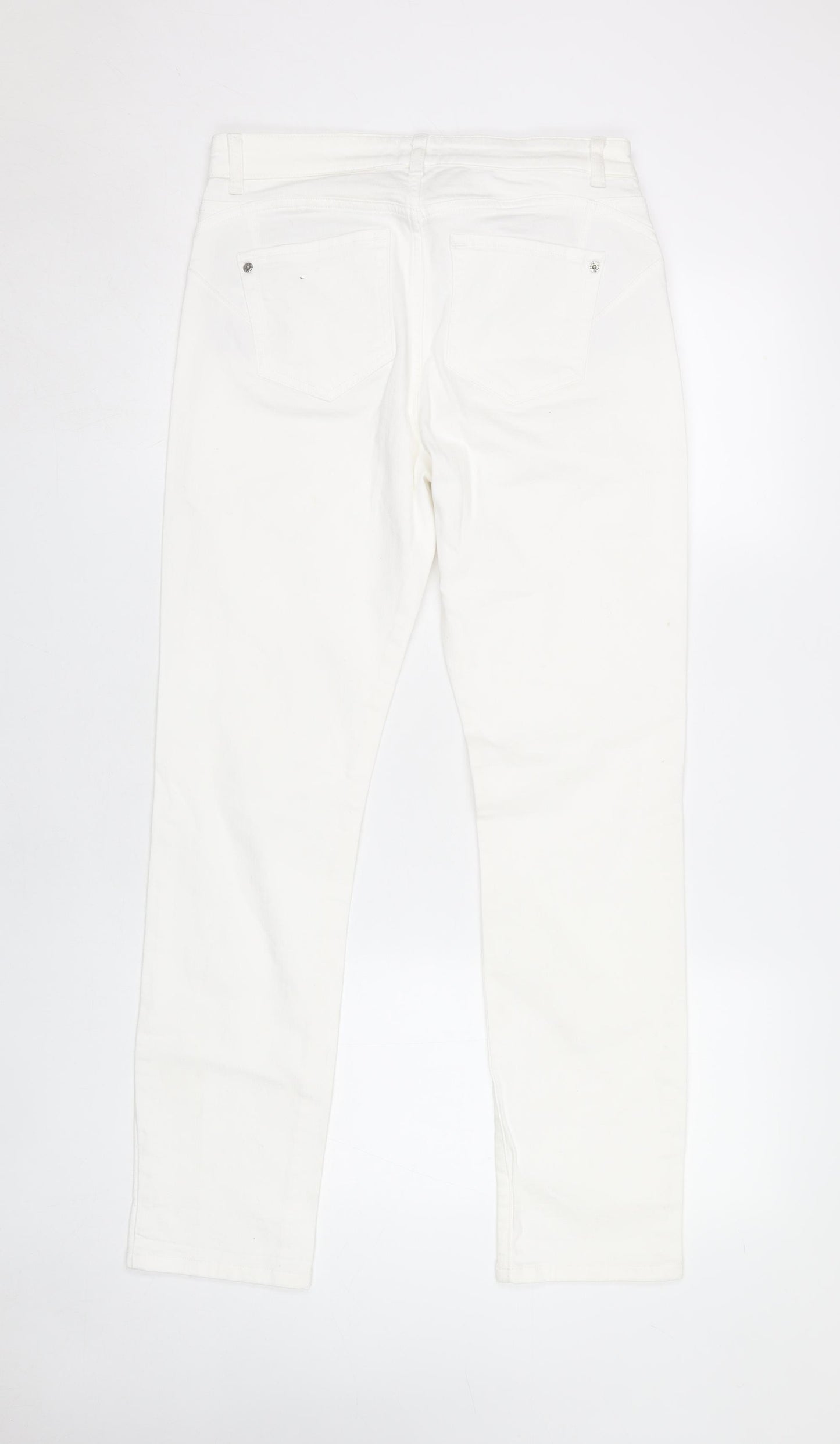 White Stuff Women's White Straight Jeans Size 10