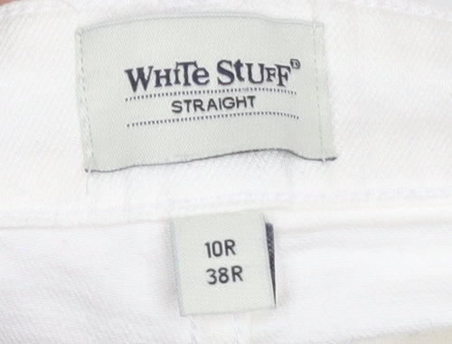 White Stuff Women's White Straight Jeans Size 10