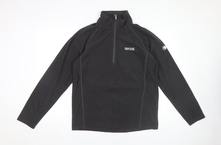 Regatta Unisex Black Fleece Zip Sweatshirt L
