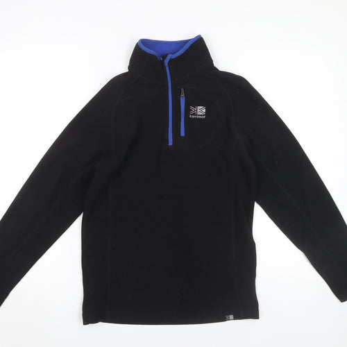 Karrimor Boys Black Fleece 1/2 Zip Sweatshirt, 13 Years