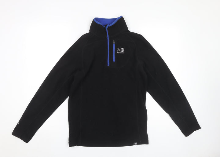 Karrimor Boys Black Fleece 1/2 Zip Sweatshirt, 13 Years