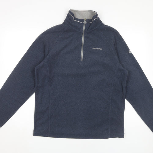 Craghoppers Men's Blue 1/2 Zip Fleece Sweatshirt M