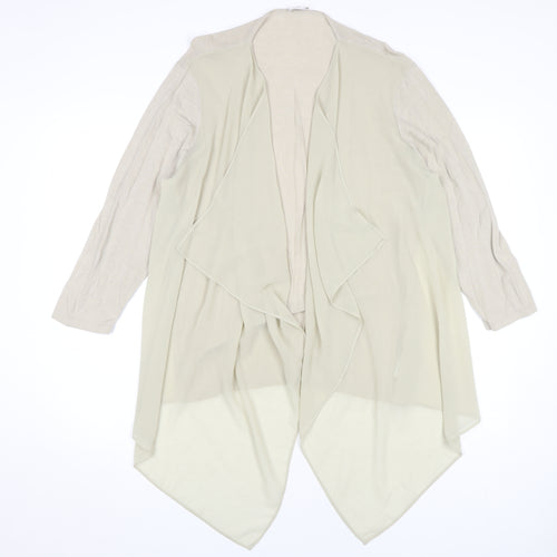 Colebrooke by Windsmoor Women's Beige Open Front Cardigan M