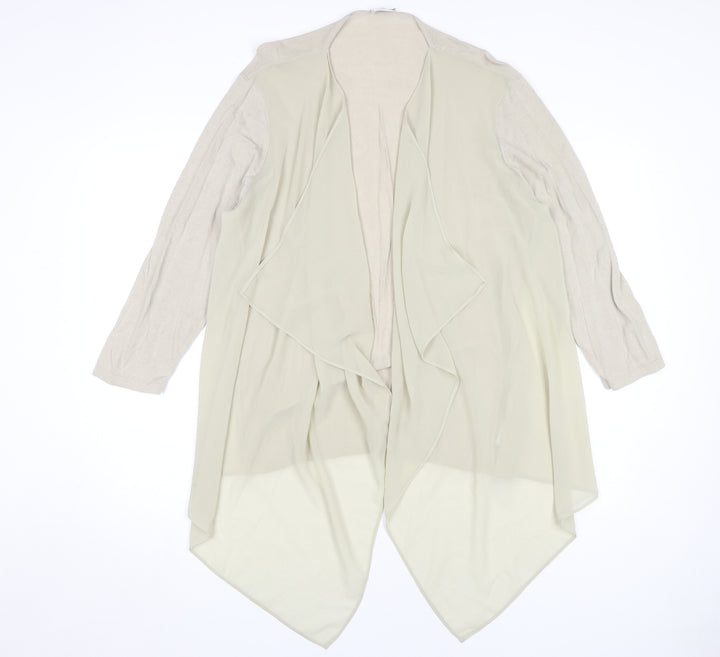 Colebrooke by Windsmoor Women's Beige Open Front Cardigan M