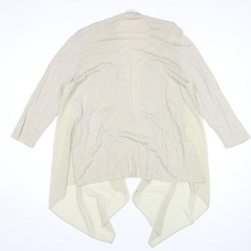 Colebrooke by Windsmoor Women's Beige Open Front Cardigan M