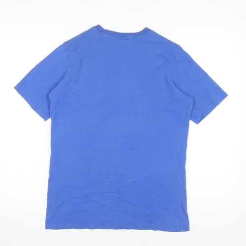 Nike Boys Blue XL Graphic Logo T-Shirt, Casual Short Sleeve