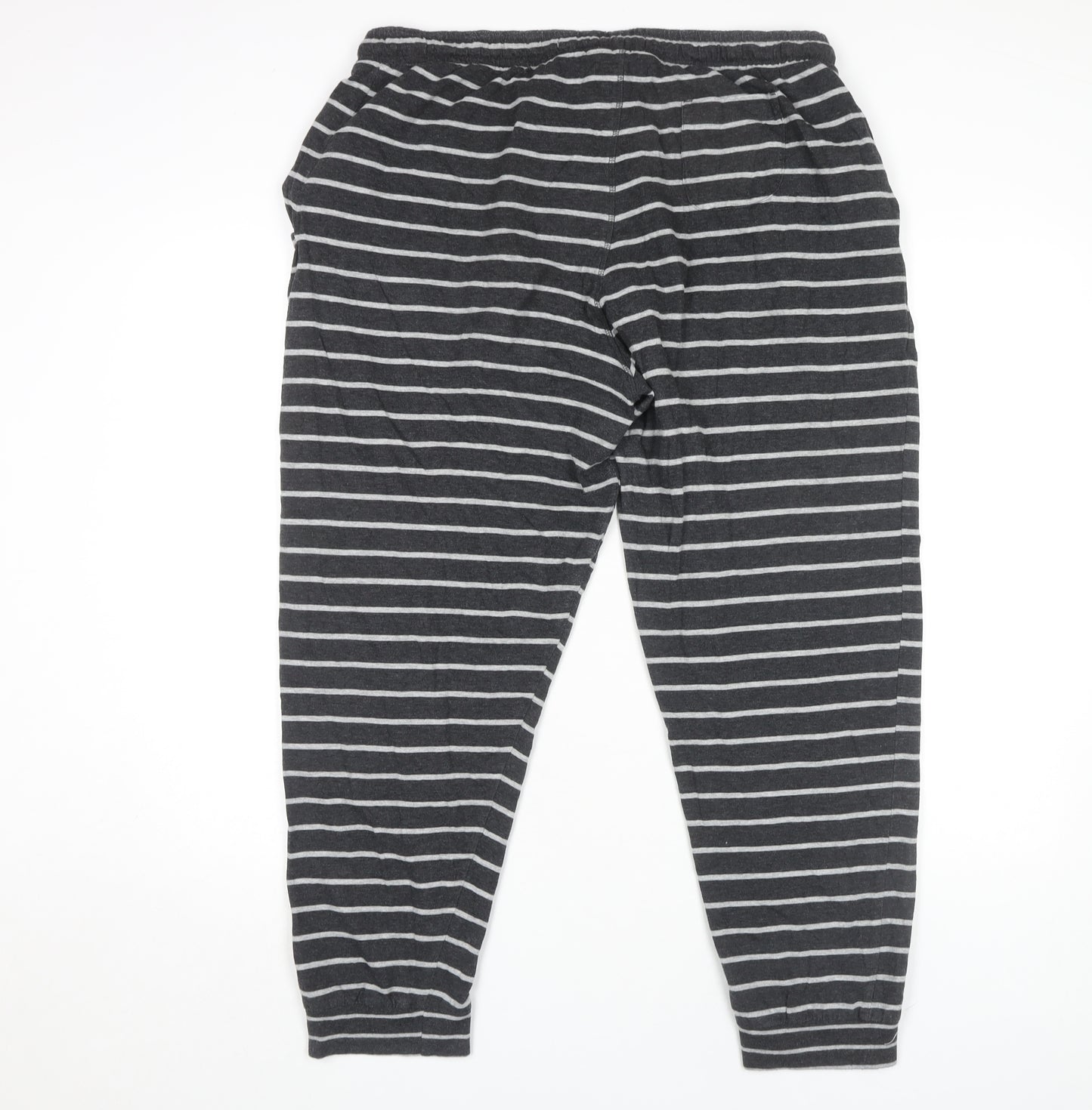 Fat Face Women's Grey Striped Lounge Pants Size 16