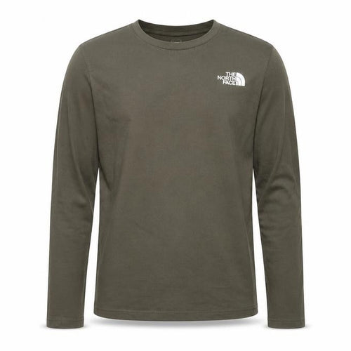 The North Face Boys Green Long Sleeve T-Shirt Size L