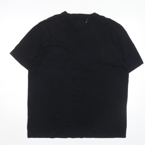 Tommy Hilfiger Men's Black XLT V-Neck T-Shirt