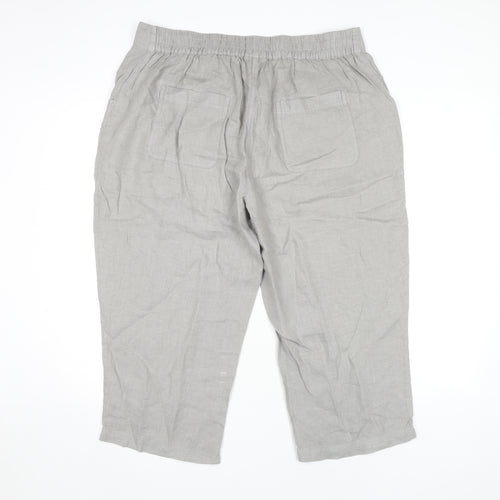 Seasalt Cornwall Women’s Grey Cropped Trousers Size 16