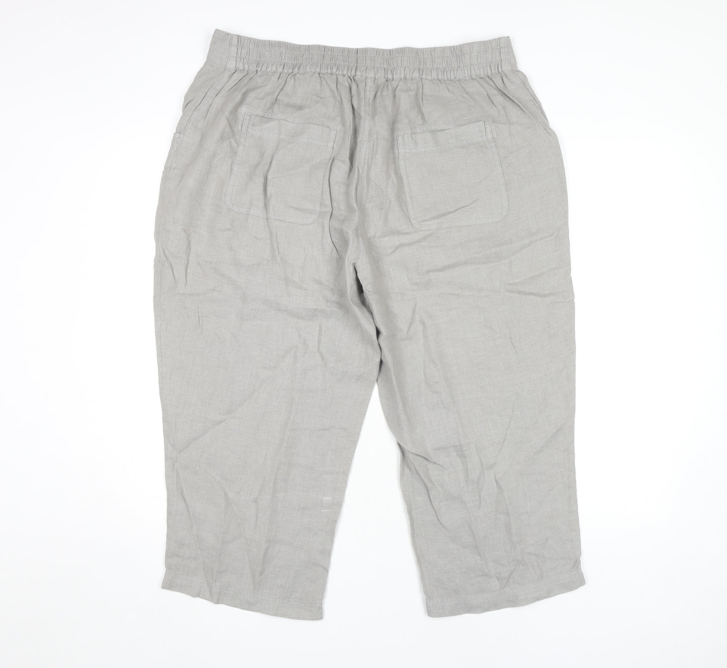Seasalt Cornwall Women’s Grey Cropped Trousers Size 16