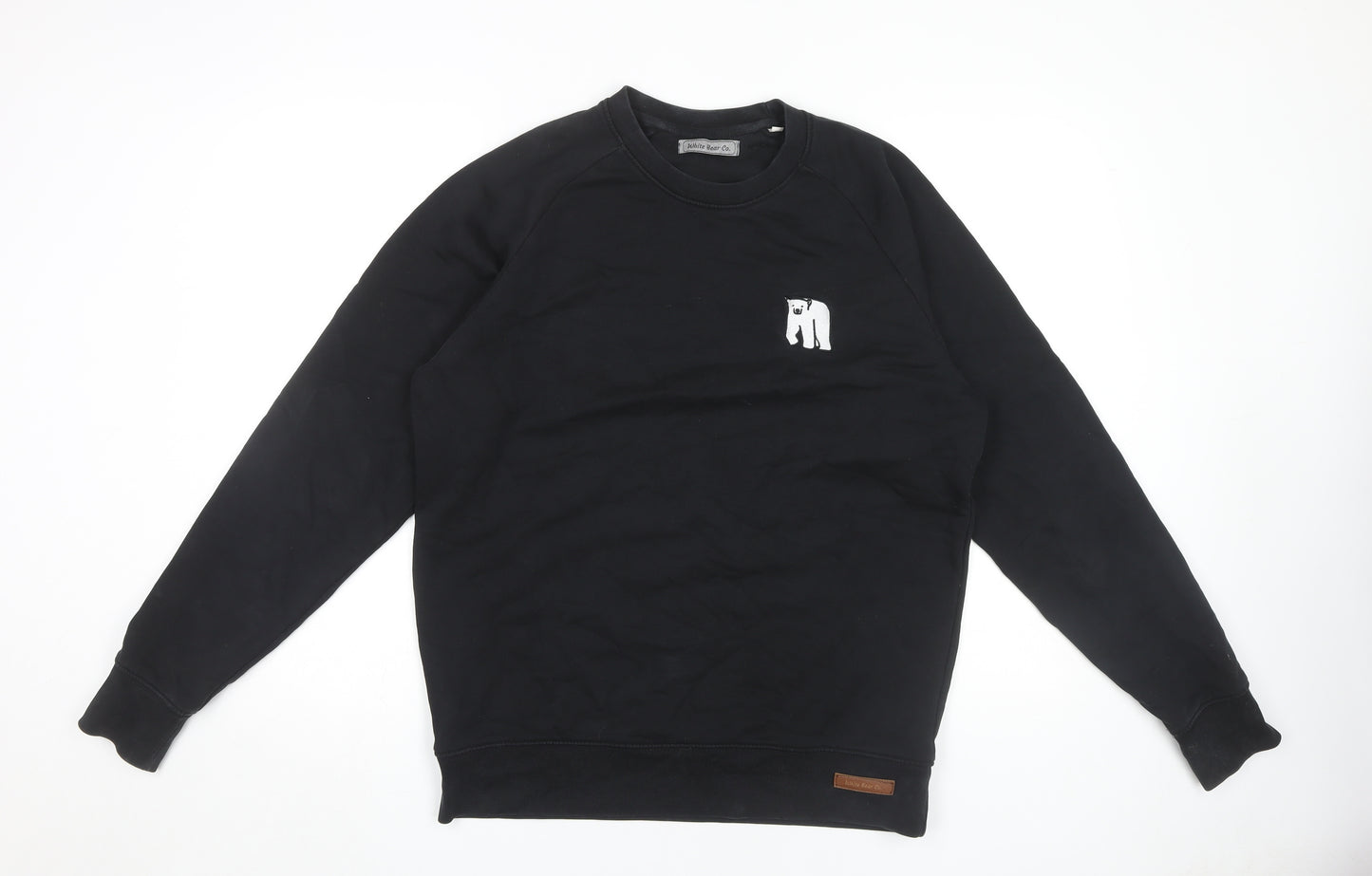 White Bear Co. Men's Black Pullover Logo Sweatshirt L