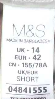 Marks and Spencer Women's Beige Trousers Size 14